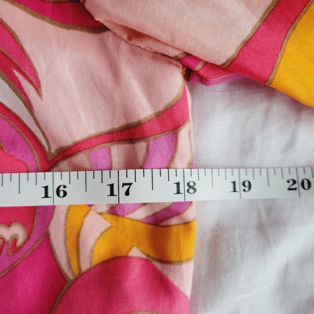 Banana Republic Pink and Yellow Long Sleeve Dress - Picture 10 of 11